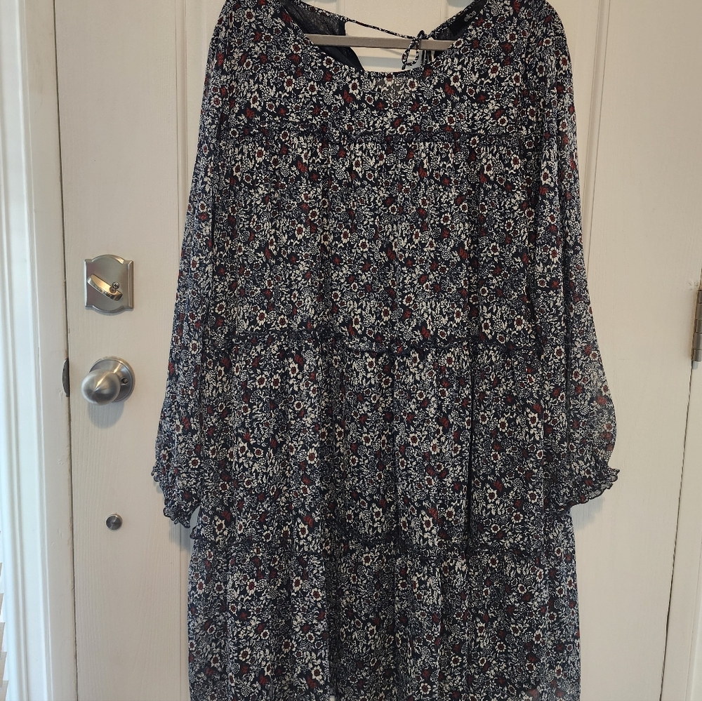 Ellos Navy Floral Dress